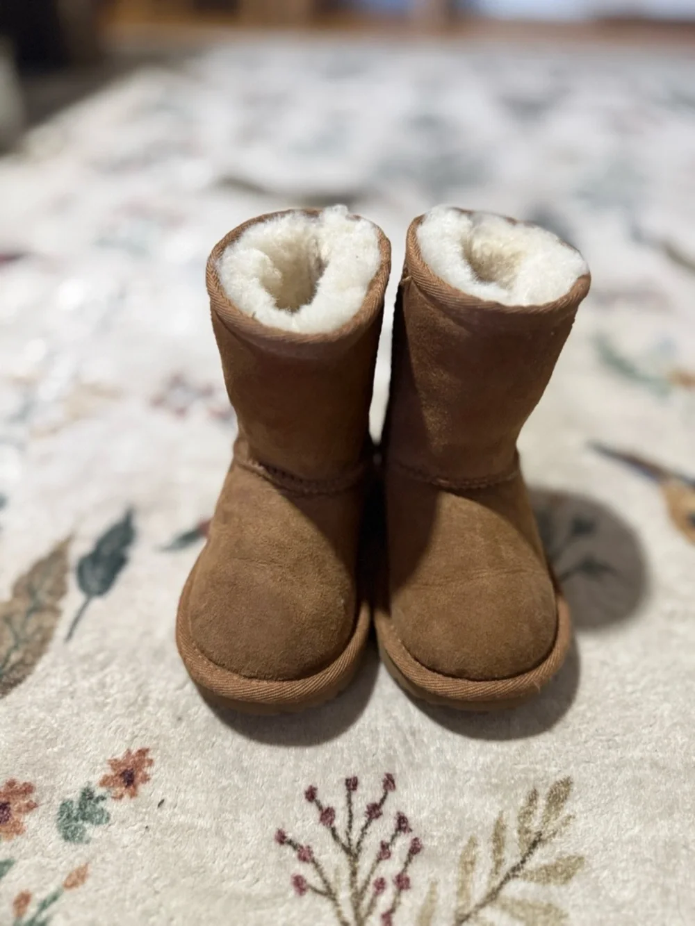 Ugg Chestnut Shearling-Lined Suede Boots 6